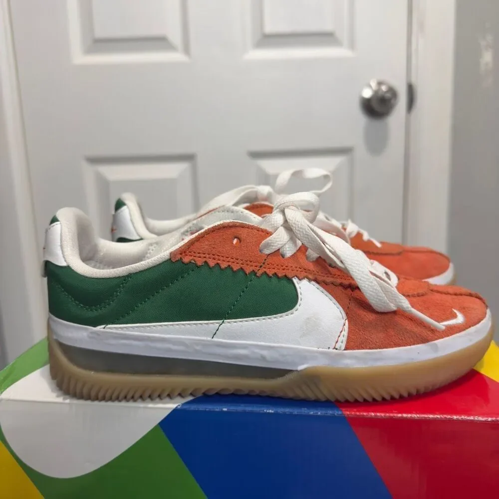 Nike BRSB orange pine green men’s sneaker size US 4